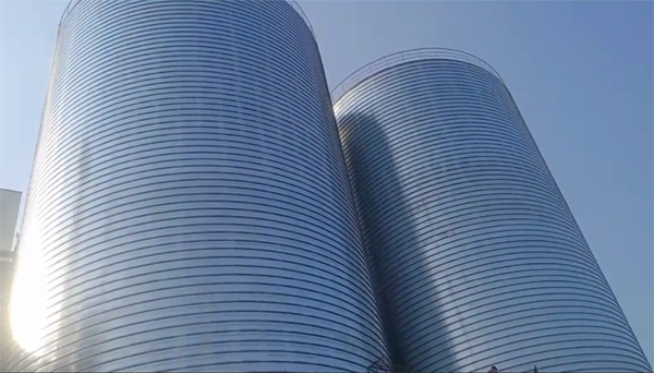 甘孜2座混凝土高架卷板仓